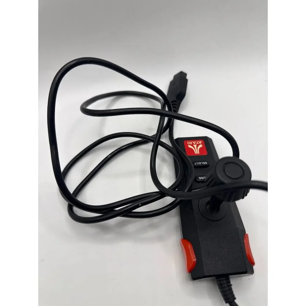 Atari Flashback Mini 7800 Wired Joystick Controller OEM Untested Black Red